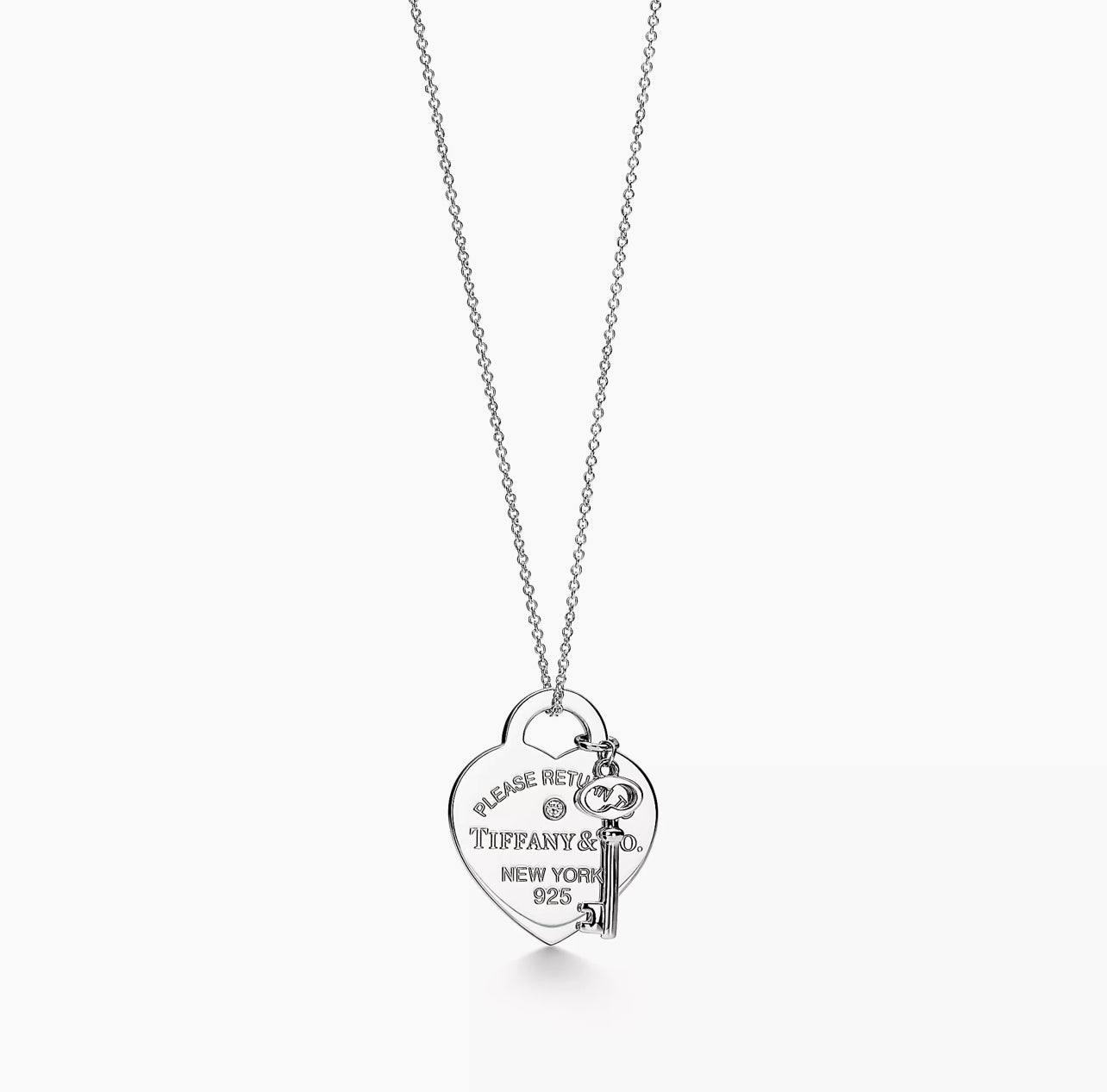 Collana cuore Tiffany con diamante
