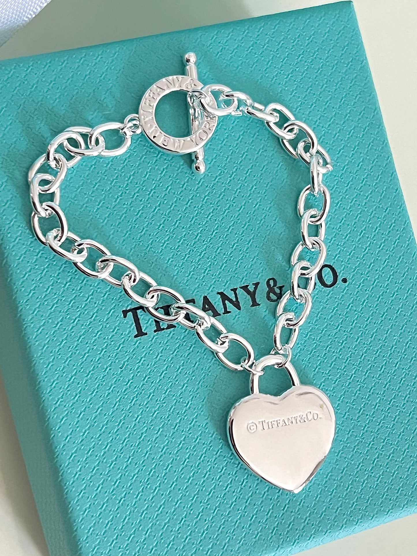 Tiffany Full Heart Toggle argento