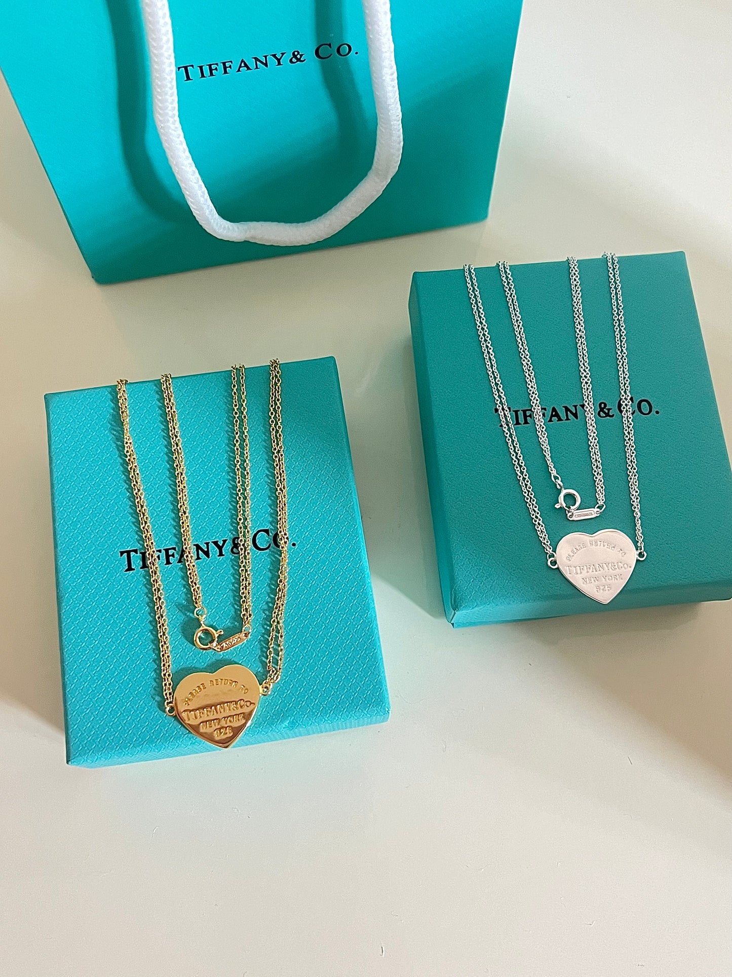 Collana Tiffany con doppia catena