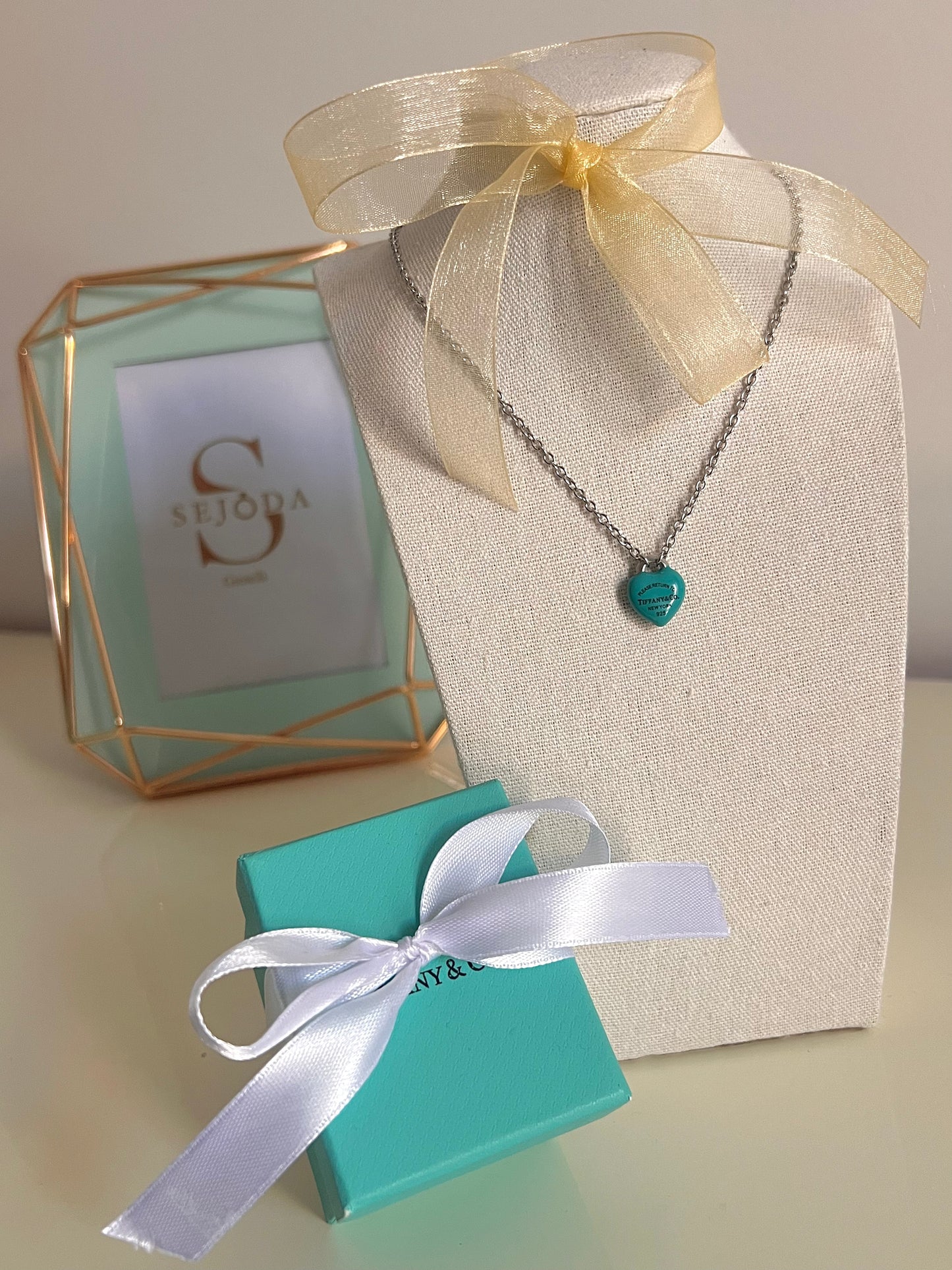 Collana Tiffany Full Heart Blue