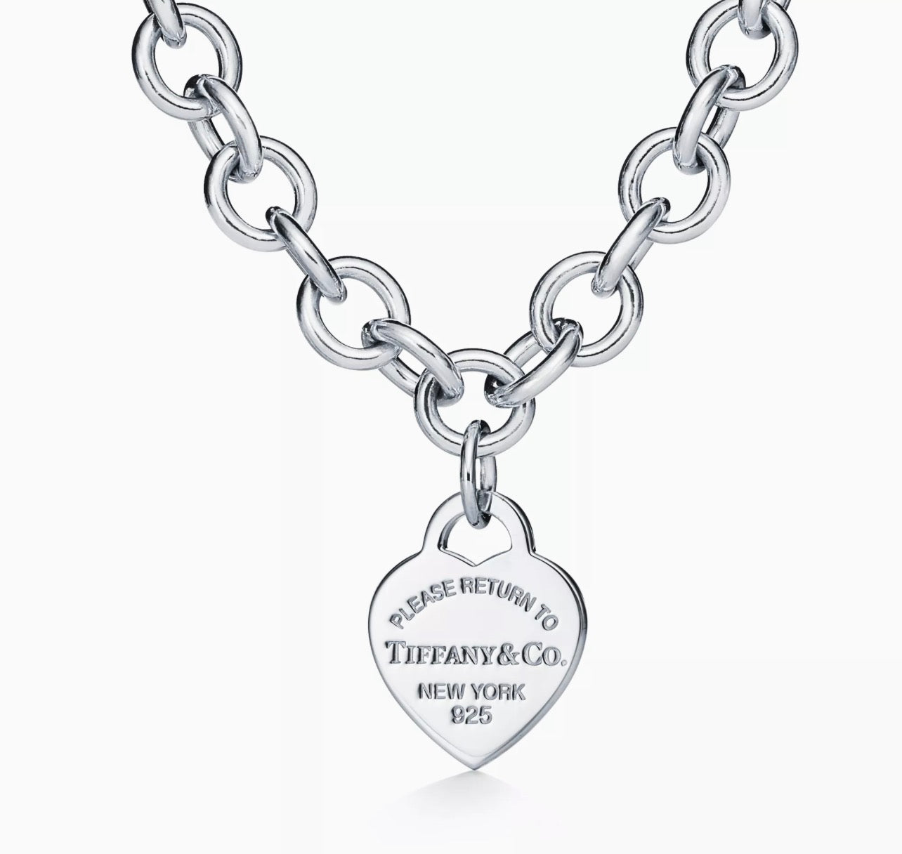 Collana Chain Link Heart tag