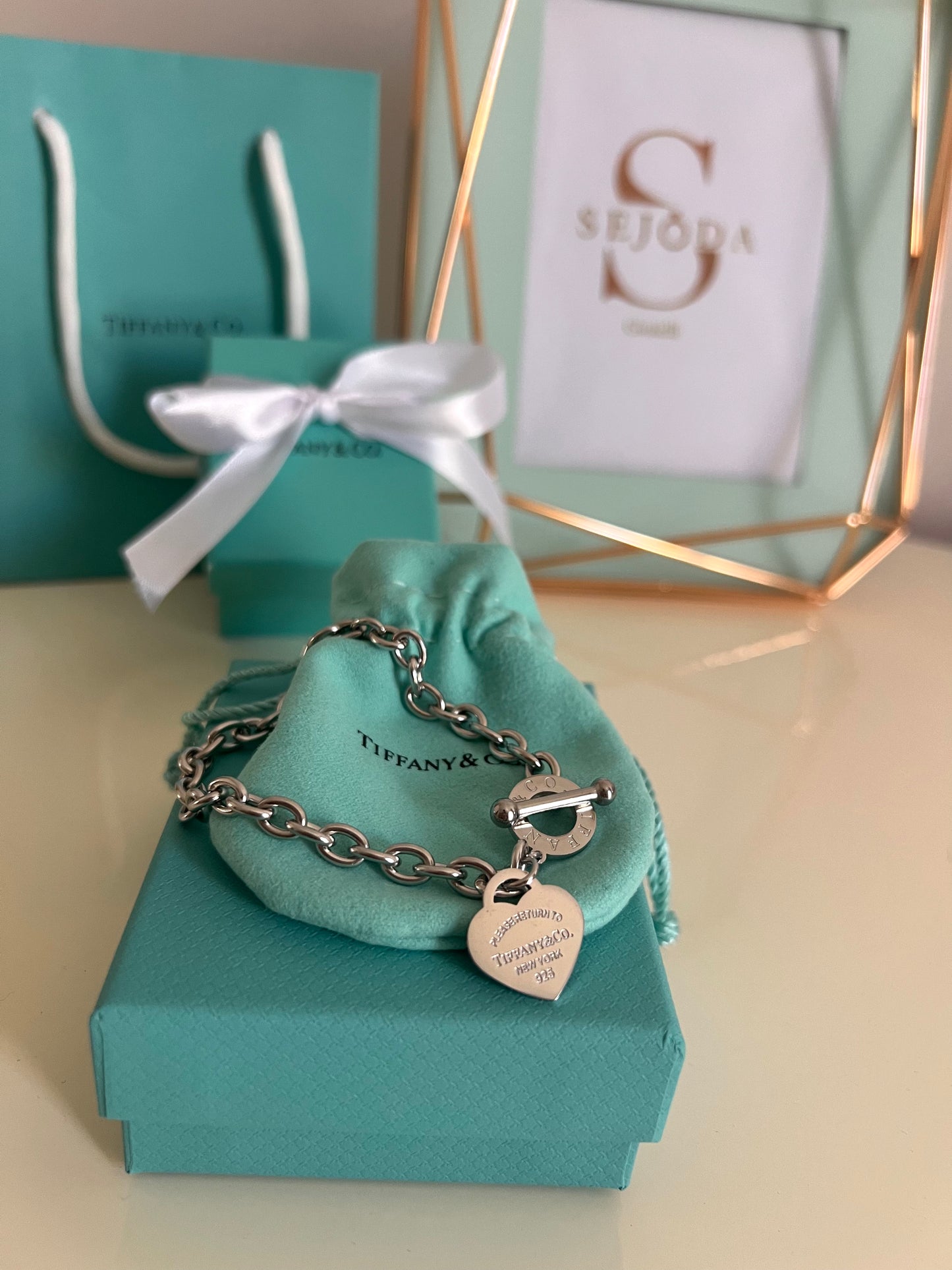 Tiffany Heart tag chiusura Toggle