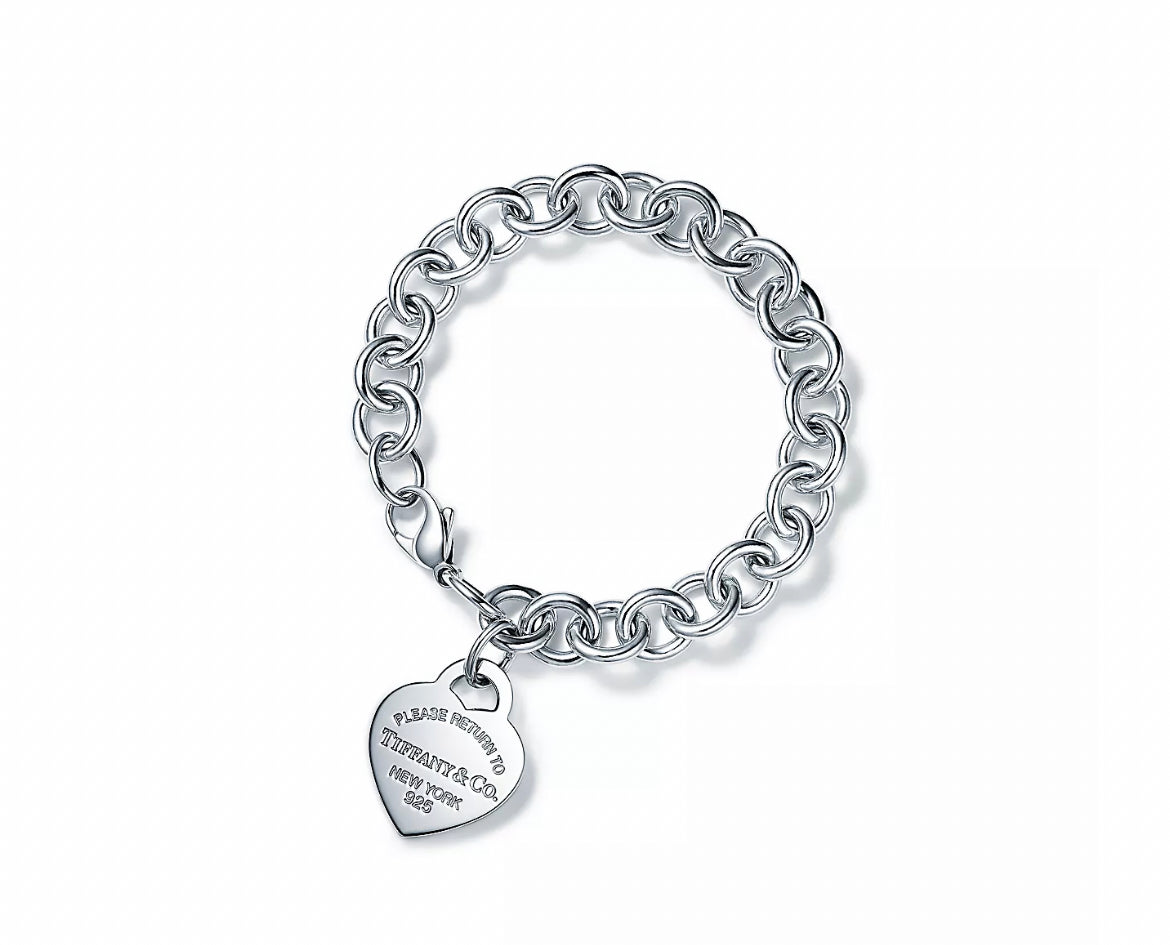 -Bracciale Tiffany Cuore Argento-