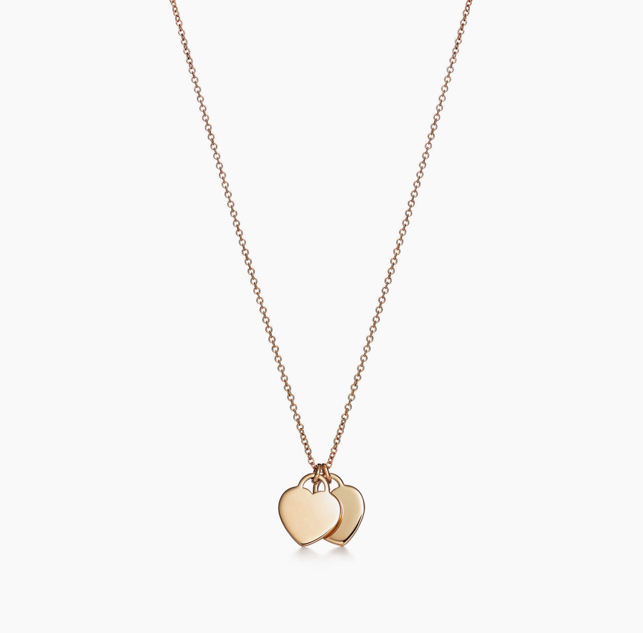 Collana doppio cuore oro Tiffany