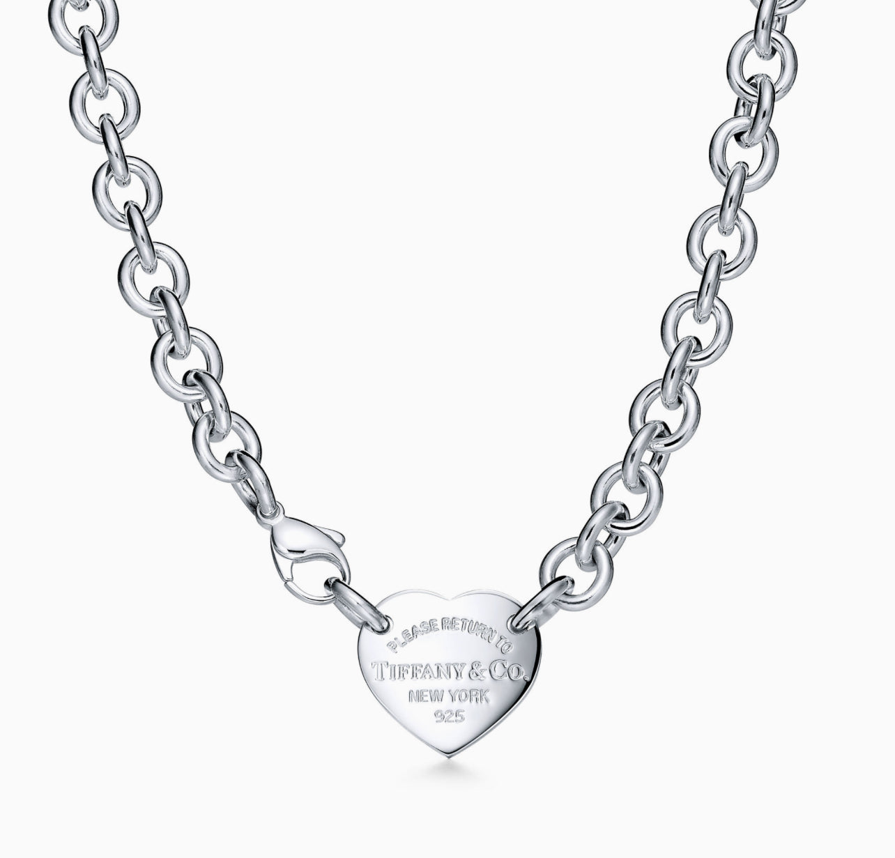 Collana Tiffany Chain Link Heart tag