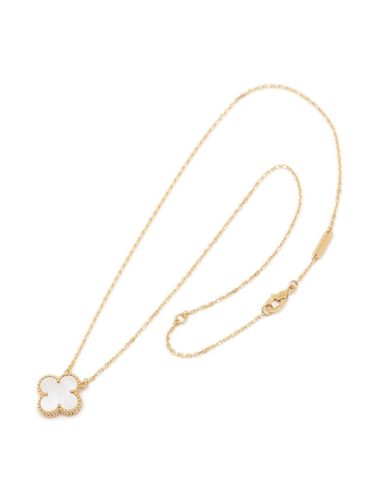 Collana Quadrifoglio madreperla bianca