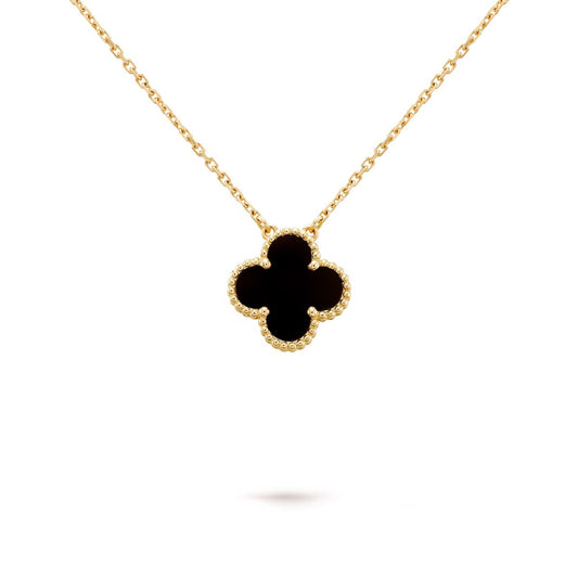 Collana Quadrifoglio Black