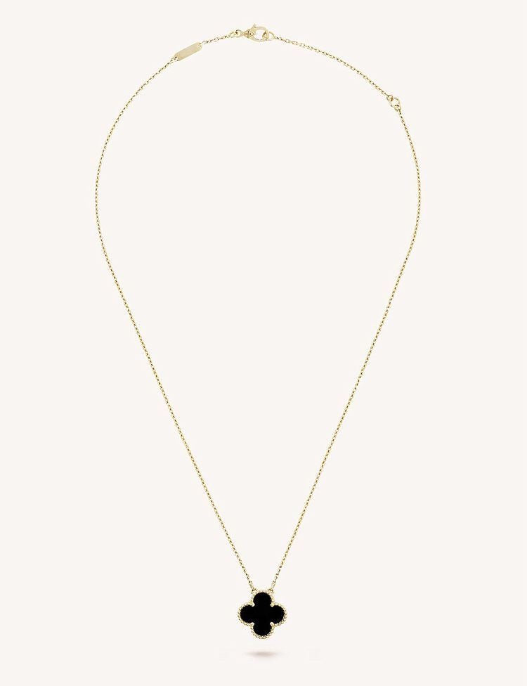 Collana Quadrifoglio Black